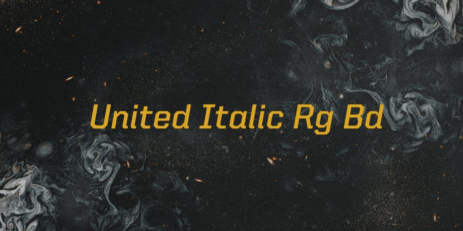 Fonte United Italic Rg Bd