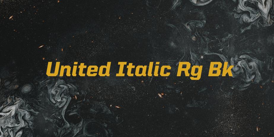 Fonte United Italic Rg Bk