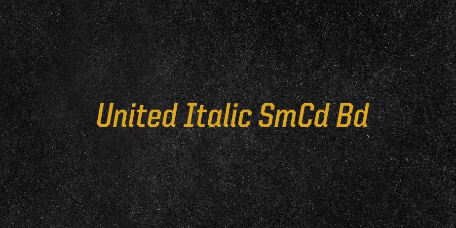 Fonte United Italic SmCd Bd