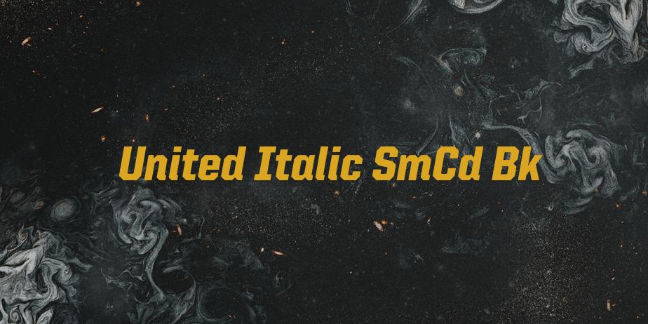 Fonte United Italic SmCd Bk