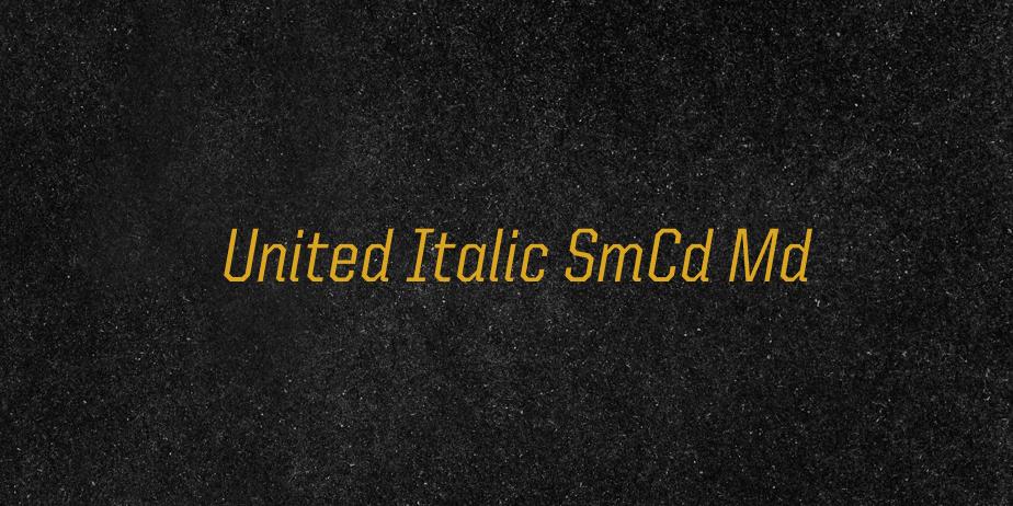 Fonte United Italic SmCd Md