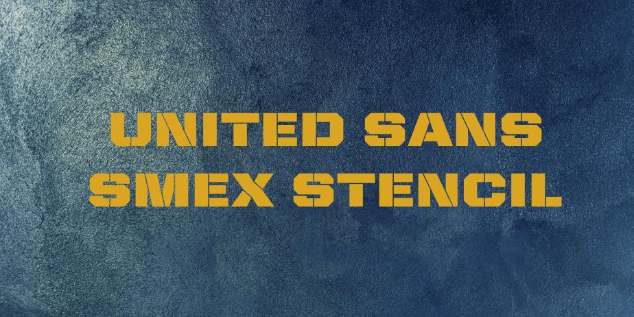 Fonte United Sans SmEx Stencil