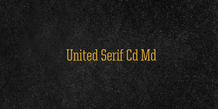 Fonte United Serif Cd Md