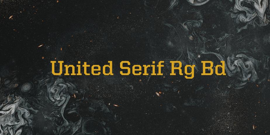 Fonte United Serif Rg Bd