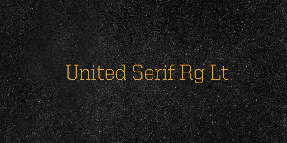 Fonte United Serif Rg Lt