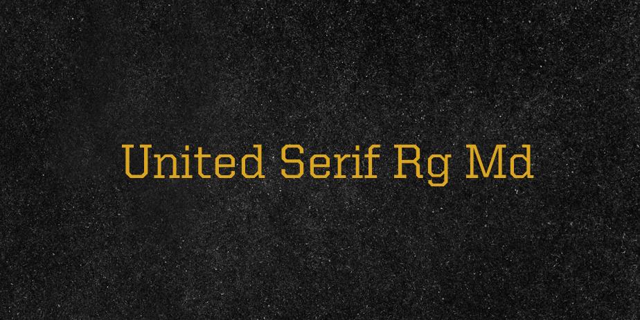 Fonte United Serif Rg Md