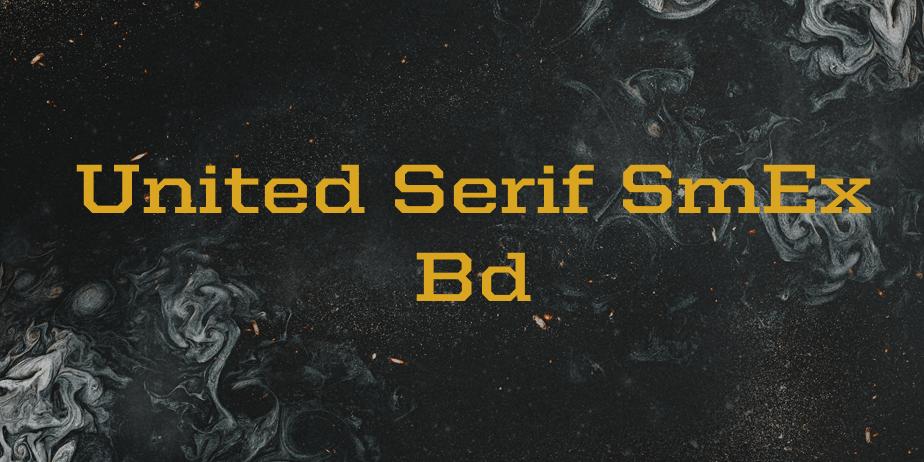 Fonte United Serif SmEx Bd