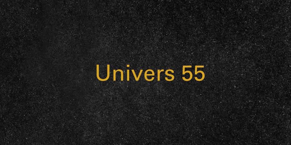 Fonte Univers 55