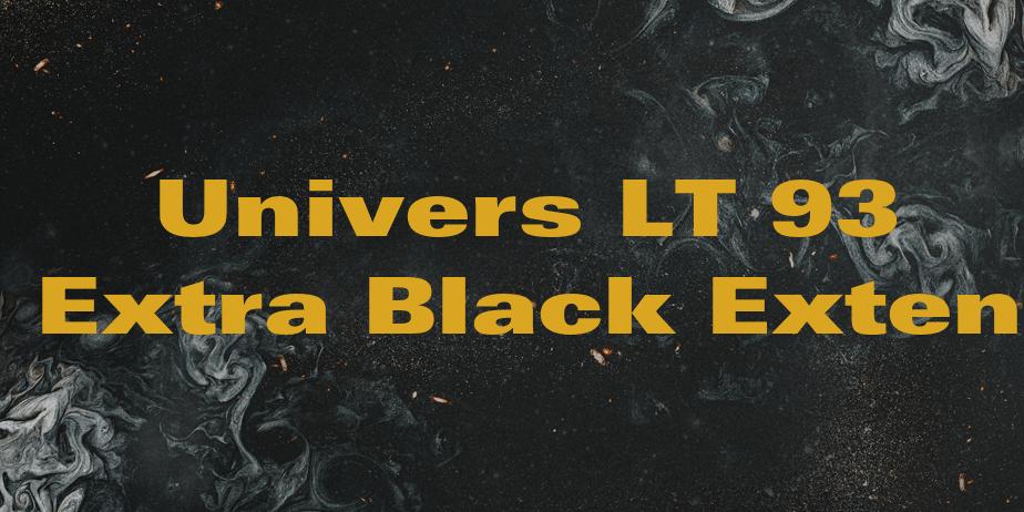 Fonte Univers LT 93 Extra Black Exten