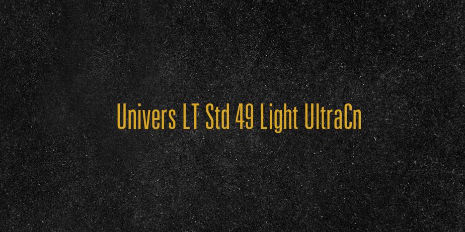 Fonte Univers LT Std 49 Light UltraCn