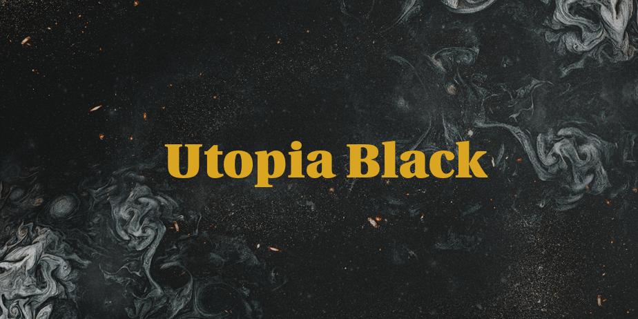 Fonte Utopia Black