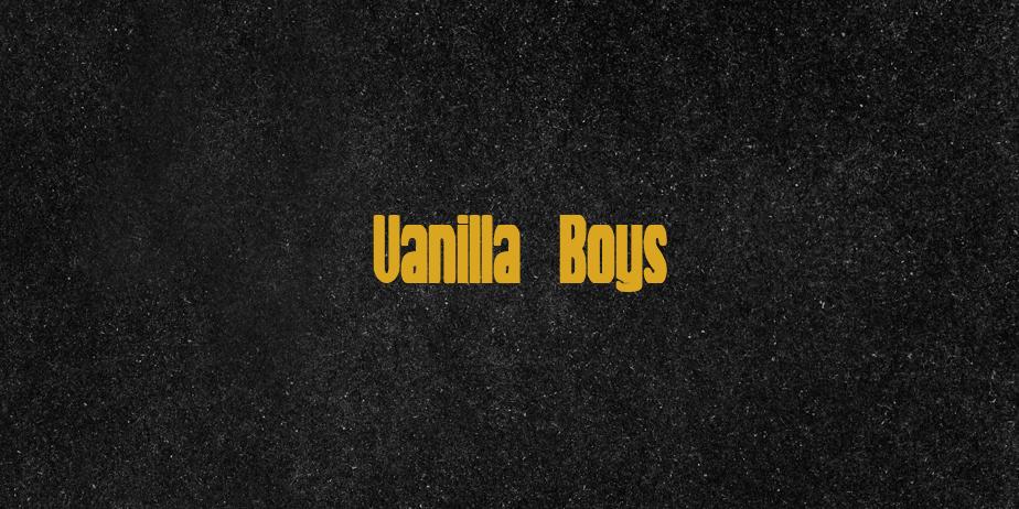 Fonte Vanilla Boys