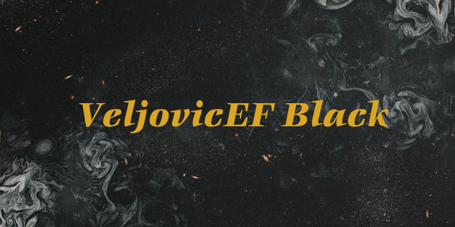 Fonte VeljovicEF Black