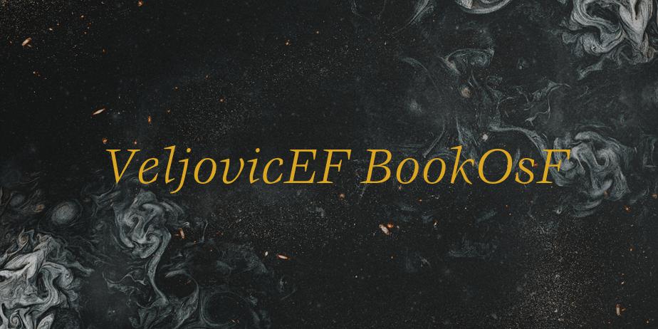 Fonte VeljovicEF BookOsF