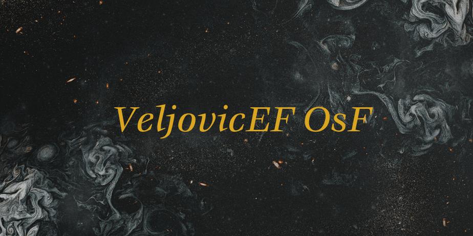 Fonte VeljovicEF OsF