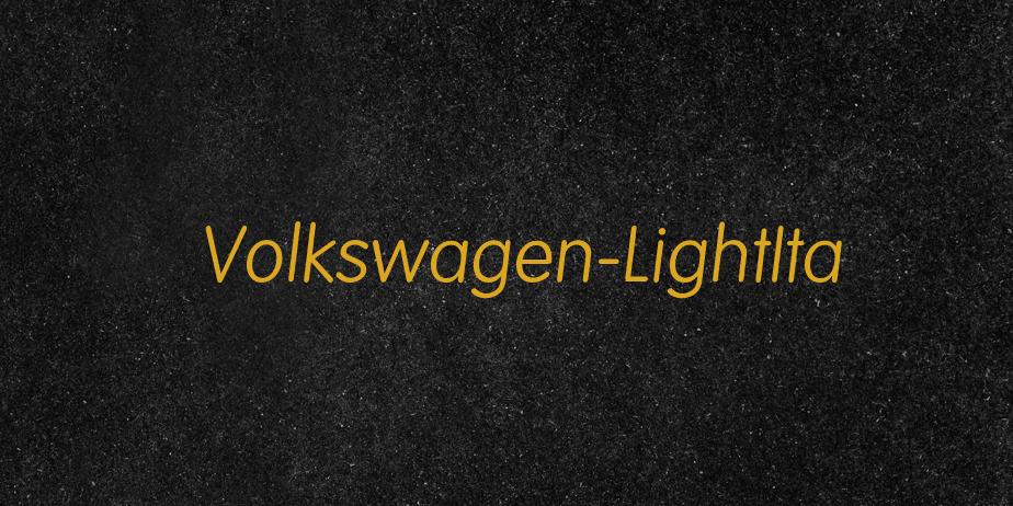 Fonte Volkswagen-LightIta