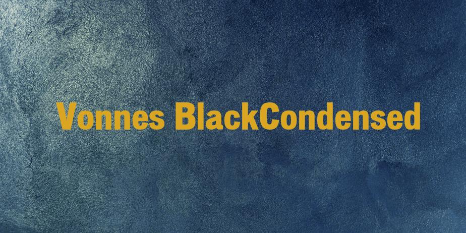 Fonte Vonnes BlackCondensed