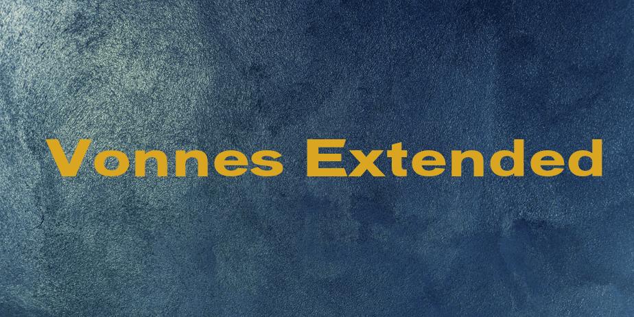 Fonte Vonnes Extended