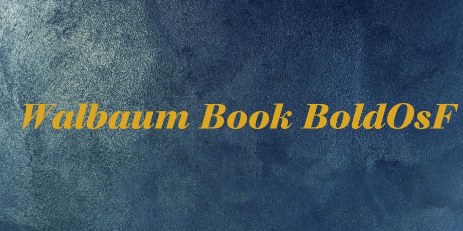 Fonte Walbaum Book BoldOsF