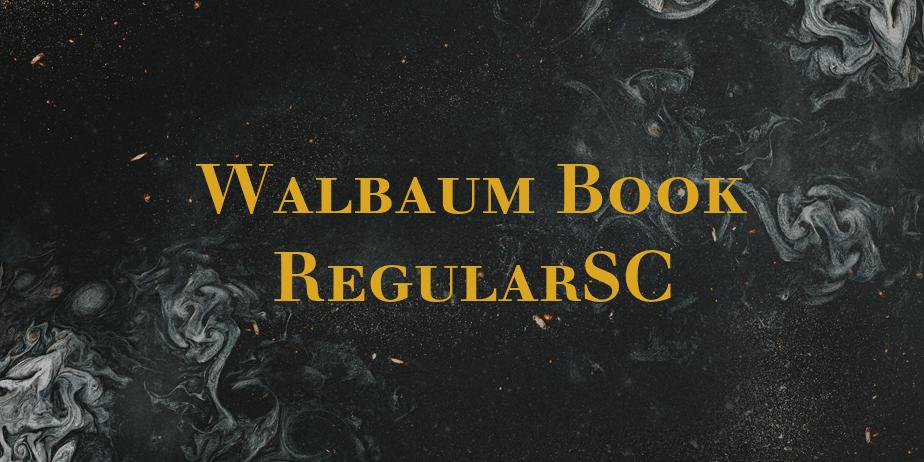 Fonte Walbaum Book RegularSC