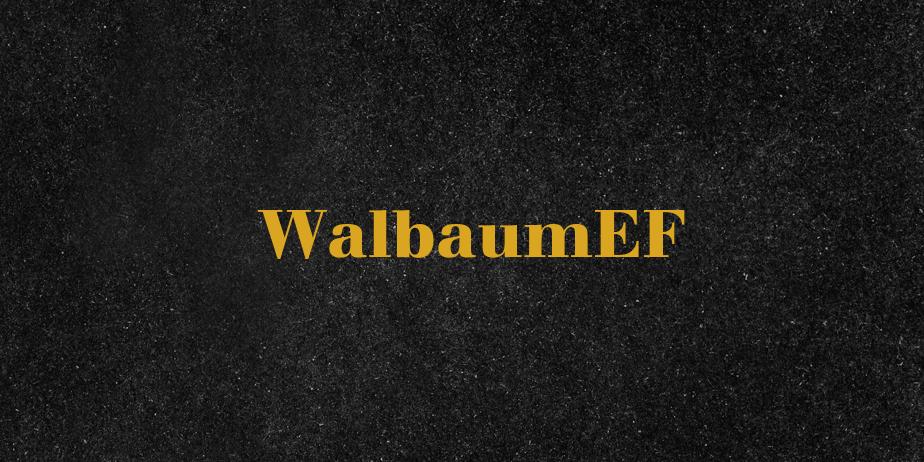 Fonte WalbaumEF