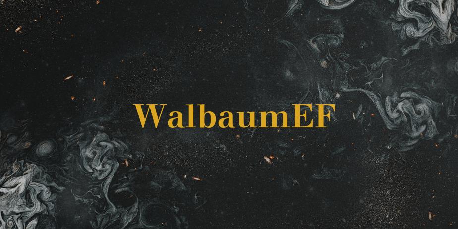 Fonte WalbaumEF