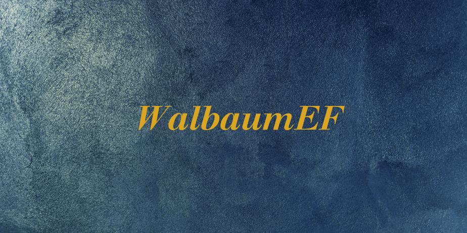 Fonte WalbaumEF