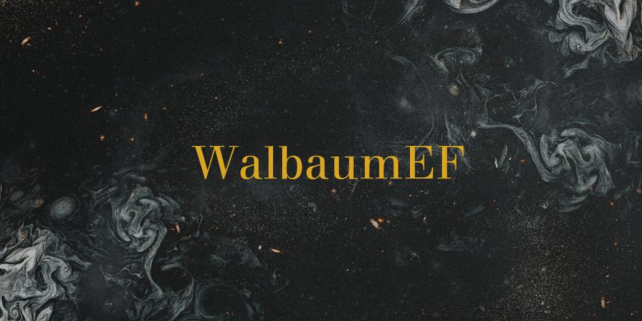 Fonte WalbaumEF