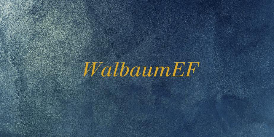 Fonte WalbaumEF