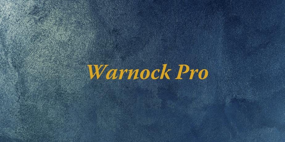 Fonte Warnock Pro