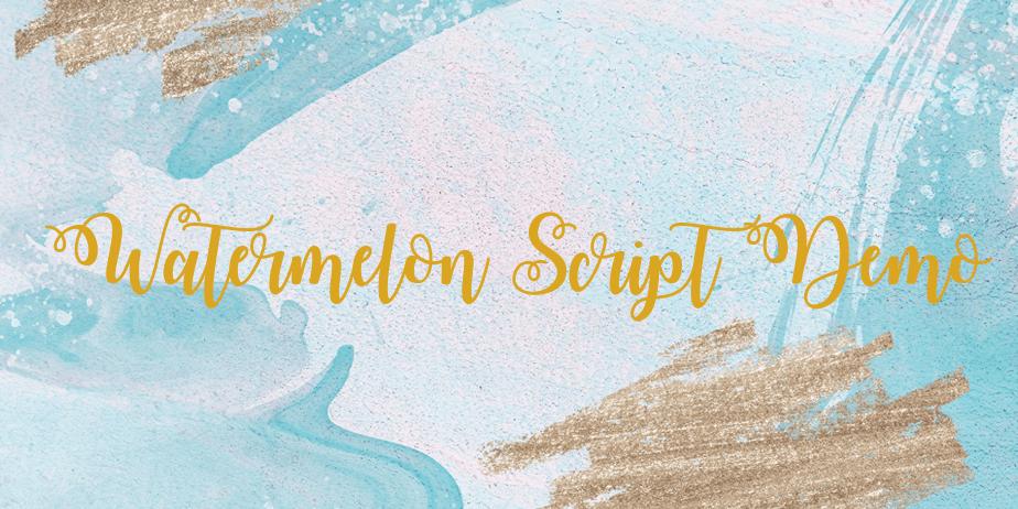 Fonte Watermelon Script Demo