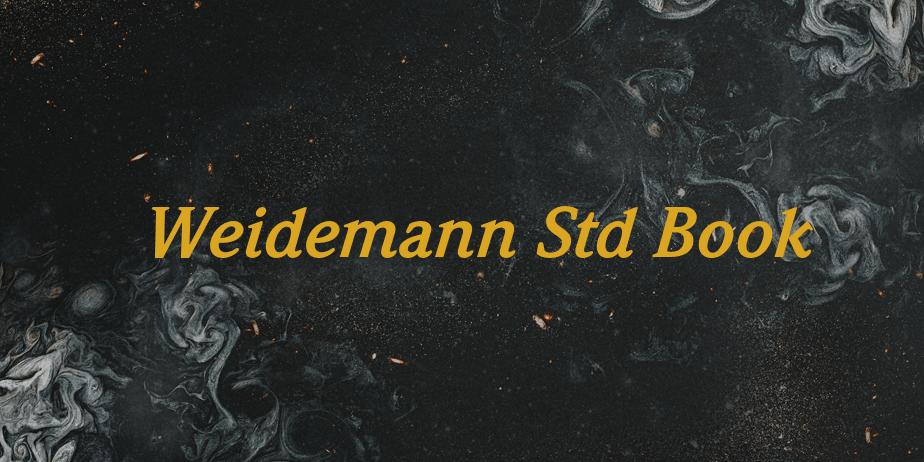 Fonte Weidemann Std Book