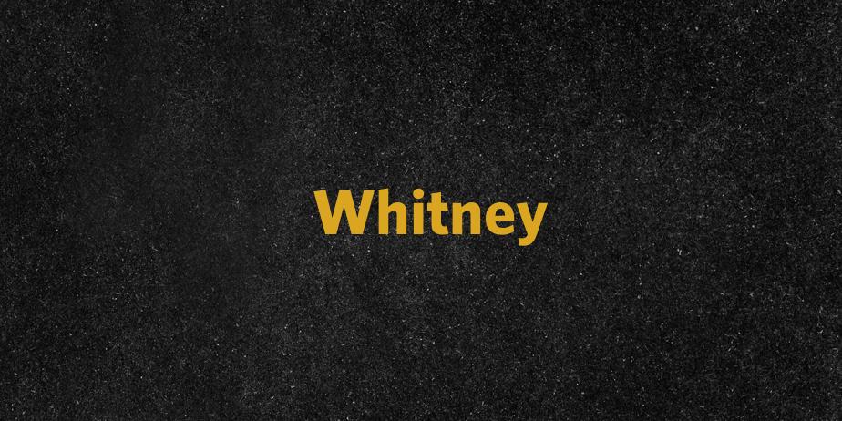 Fonte Whitney