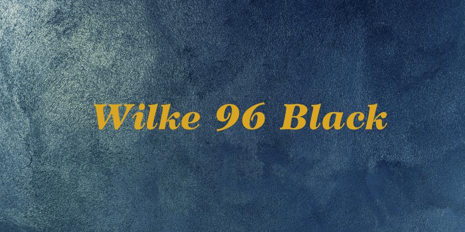 Fonte Wilke 96 Black