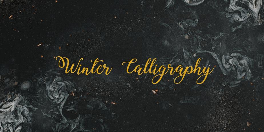 Fonte Winter Calligraphy