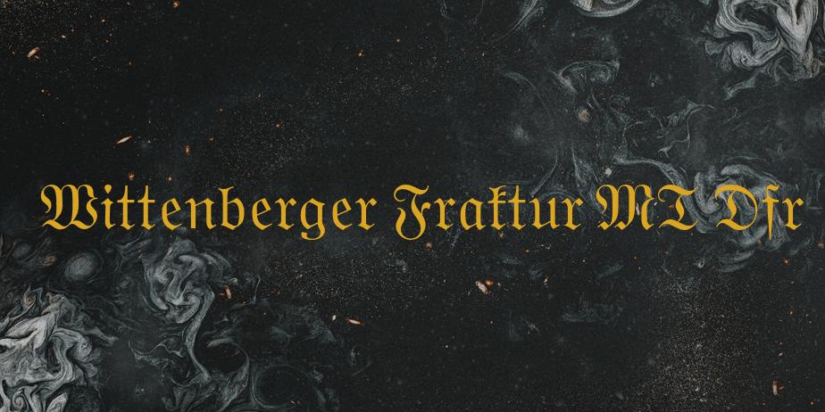 Fonte Wittenberger Fraktur MT Dfr