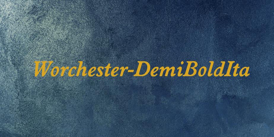 Fonte Worchester-DemiBoldIta