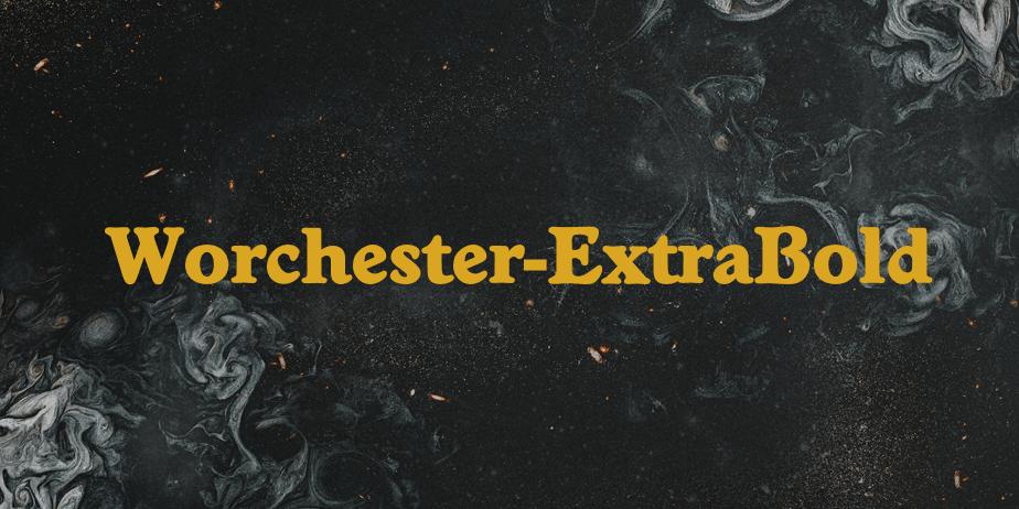 Fonte Worchester-ExtraBold