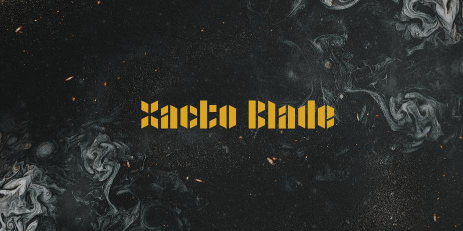 Fonte Xacto Blade