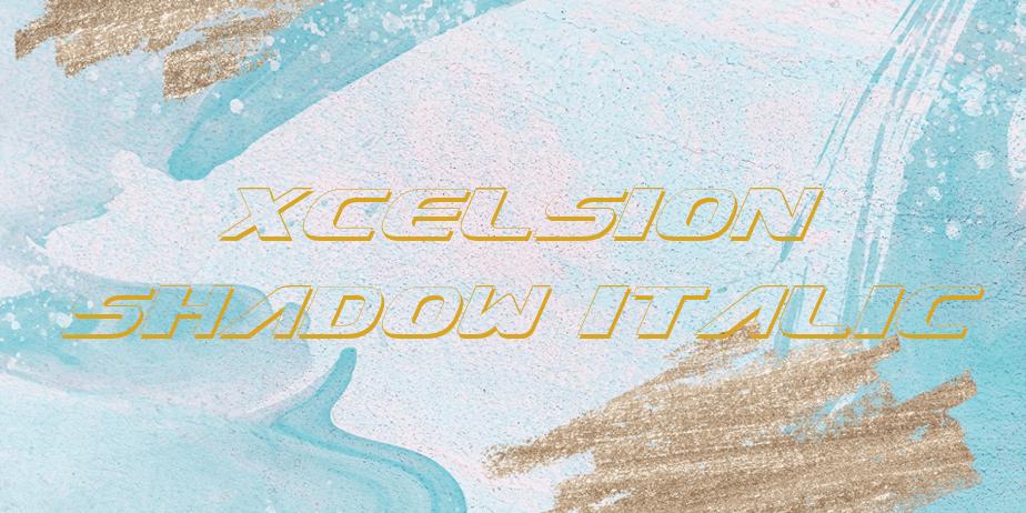 Fonte Xcelsion Shadow Italic