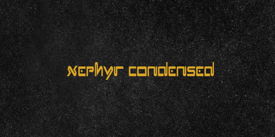 Fonte Xephyr Condensed