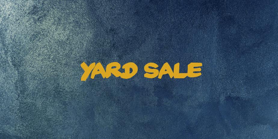 Fonte Yard Sale