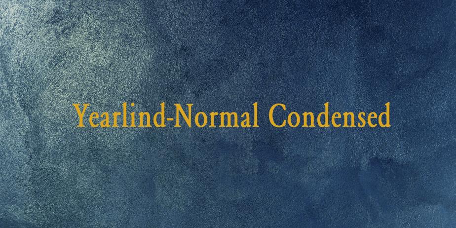 Fonte Yearlind-Normal Condensed