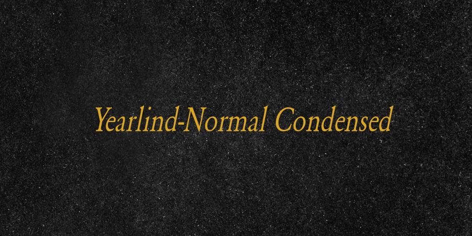 Fonte Yearlind-Normal Condensed