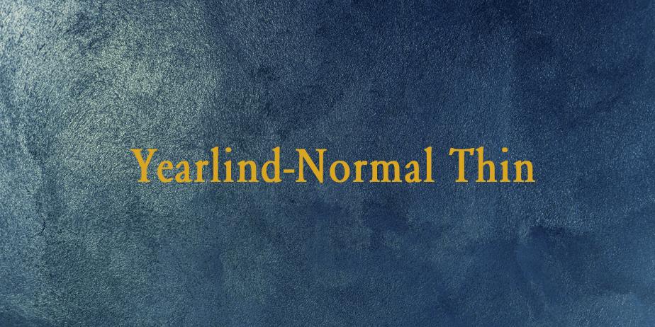 Fonte Yearlind-Normal Thin