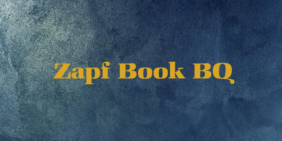 Fonte Zapf Book BQ