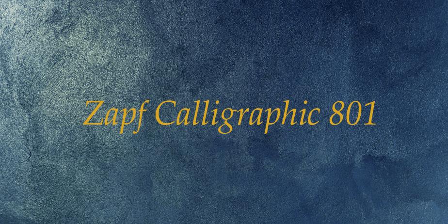 Fonte Zapf Calligraphic 801