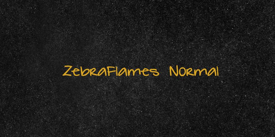 Fonte ZebraFlames Normal