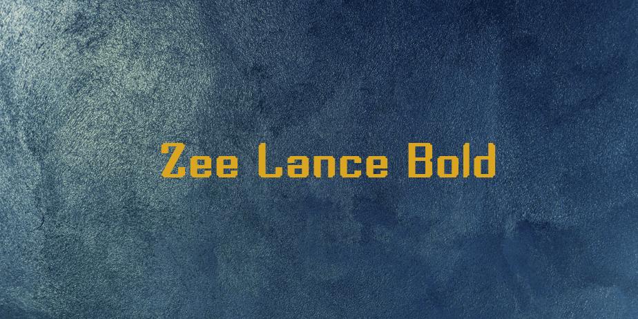 Fonte Zee Lance Bold