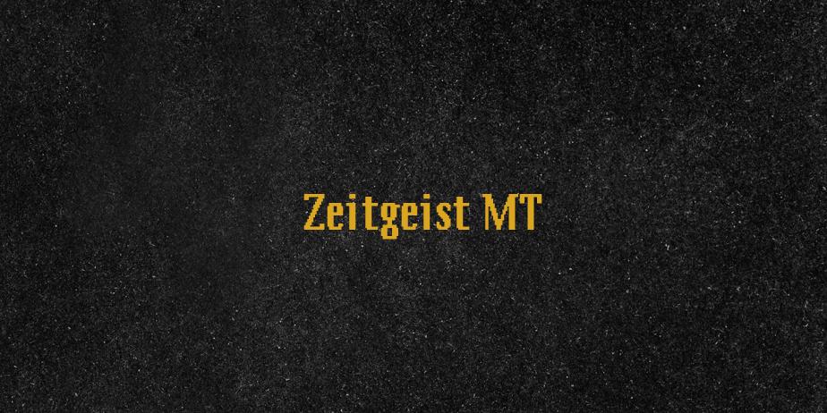 Fonte Zeitgeist MT